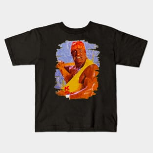 Hulk hogan | 90s WWE | Brush Art Kids T-Shirt